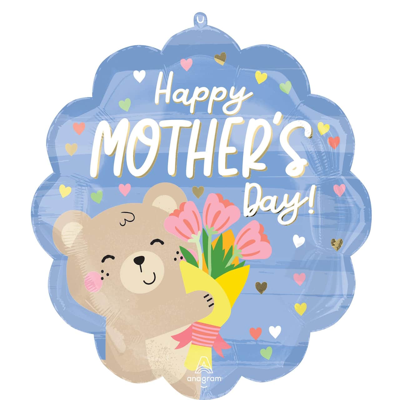 SuperShape® 21" Happy Mother's Day Bear Hugs Foil Balloon